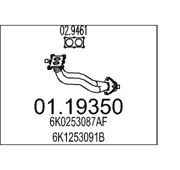 Výfuková trubka MTS 01.19350