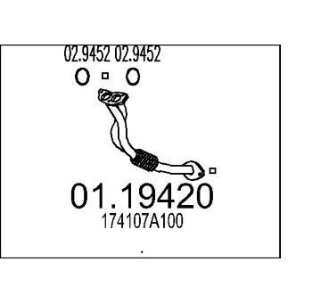 Výfuková trubka MTS 01.19420
