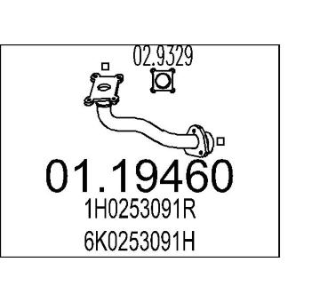 Výfuková trubka MTS 01.19460