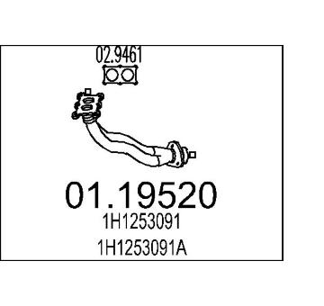 Výfuková trubka MTS 01.19520