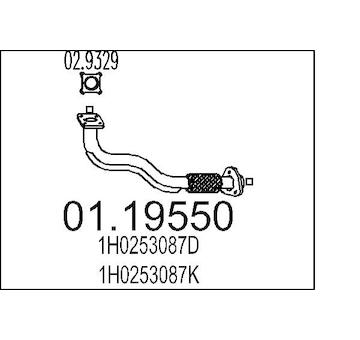 Výfuková trubka MTS 01.19550