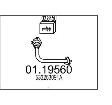 Výfuková trubka MTS 01.19560