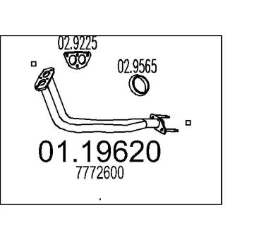 Výfuková trubka MTS 01.19620