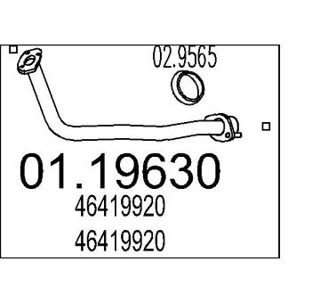 Výfuková trubka MTS 01.19630