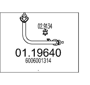 Výfuková trubka MTS 01.19640