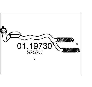 Výfuková trubka MTS 01.19730