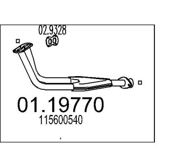 Výfuková trubka MTS 01.19770