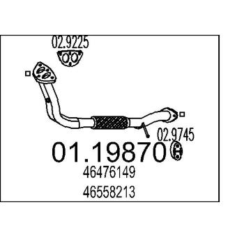 Výfuková trubka MTS 01.19870