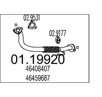 Výfuková trubka MTS 01.19920