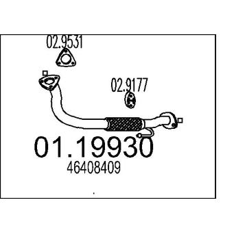 Výfuková trubka MTS 01.19930