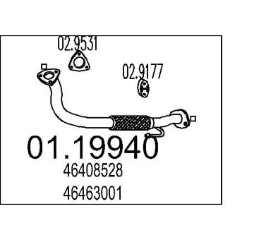 Výfuková trubka MTS 01.19940