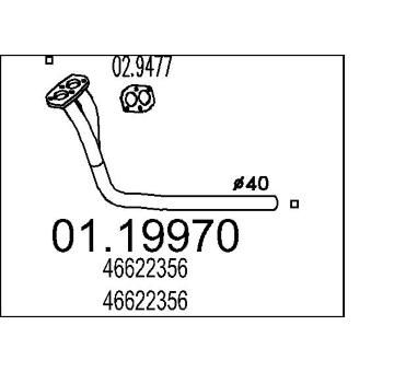 Výfuková trubka MTS 01.19970
