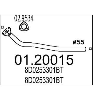 Výfuková trubka MTS 01.20015