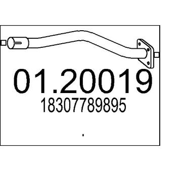 Výfuková trubka MTS 01.20019