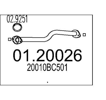 Výfuková trubka MTS 01.20026
