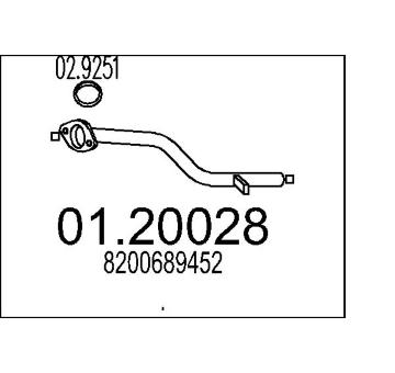 Výfuková trubka MTS 01.20028