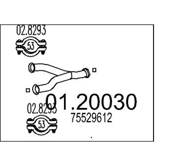 Výfuková trubka MTS 01.20030