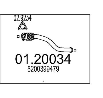 Výfuková trubka MTS 01.20034