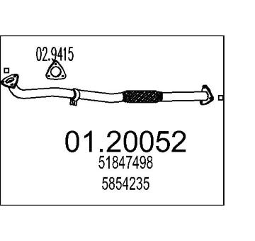 Výfuková trubka MTS 01.20052