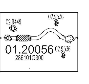 Výfuková trubka MTS 01.20056
