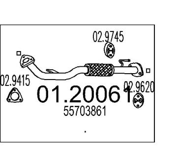 Výfuková trubka MTS 01.20061