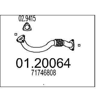 Výfuková trubka MTS 01.20064