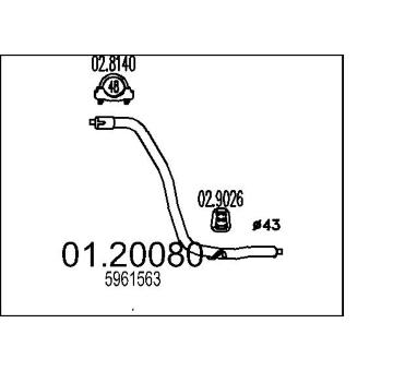 Výfuková trubka MTS 01.20080