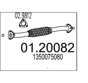 Výfuková trubka MTS 01.20082