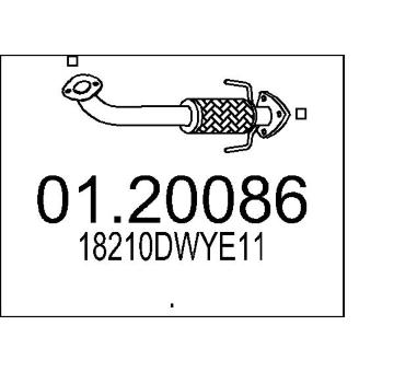 Výfuková trubka MTS 01.20086