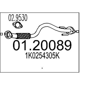 Výfuková trubka MTS 01.20089