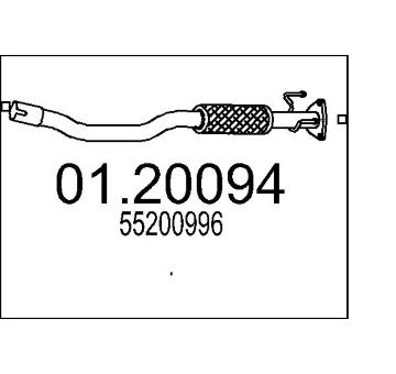 Výfuková trubka MTS 01.20094