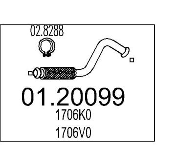 Výfuková trubka MTS 01.20099