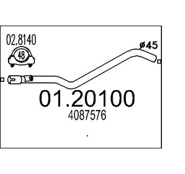 Výfuková trubka MTS 01.20100