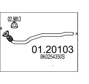 Výfuková trubka MTS 01.20103
