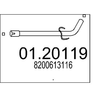 Výfuková trubka MTS 01.20119