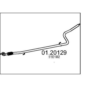 Výfuková trubka MTS 01.20129