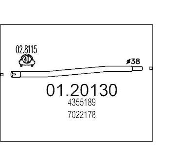 Výfuková trubka MTS 01.20130