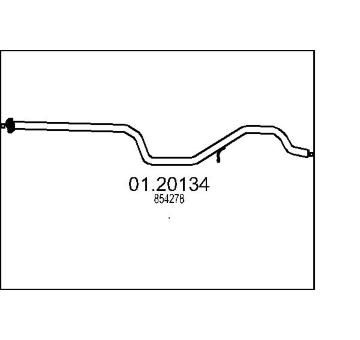 Výfuková trubka MTS 01.20134