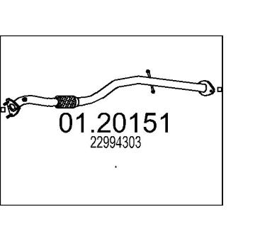 Výfuková trubka MTS 01.20151