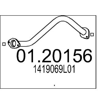 Výfuková trubka MTS 01.20156