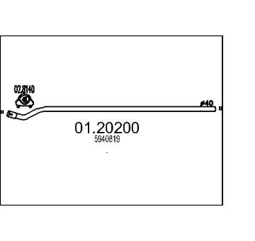 Výfuková trubka MTS 01.20200