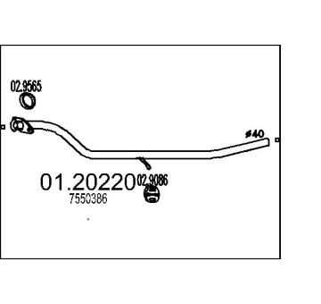 Výfuková trubka MTS 01.20220