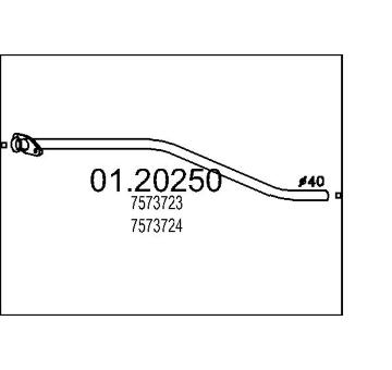 Výfuková trubka MTS 01.20250