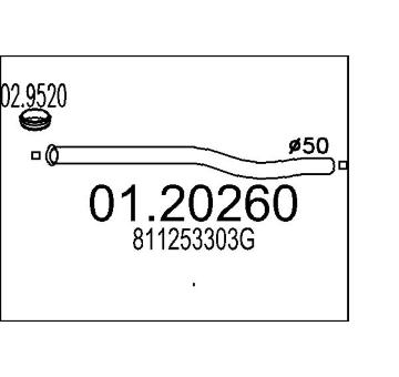 Výfuková trubka MTS 01.20260