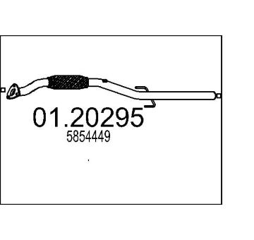 Výfuková trubka MTS 01.20295