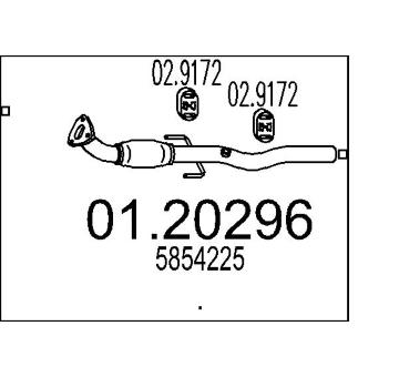 Výfuková trubka MTS 01.20296