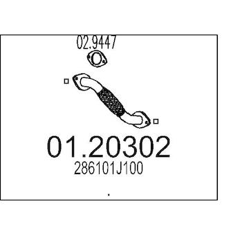 Výfuková trubka MTS 01.20302