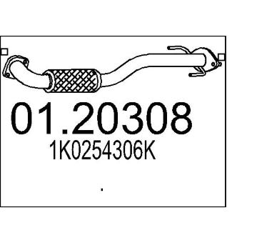 Výfuková trubka MTS 01.20308