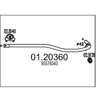 Výfuková trubka MTS 01.20360