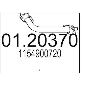 Výfuková trubka MTS 01.20370